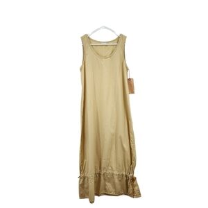 Homefrocks Women's Cotton Vintage Tank Lagenlook Dress - M